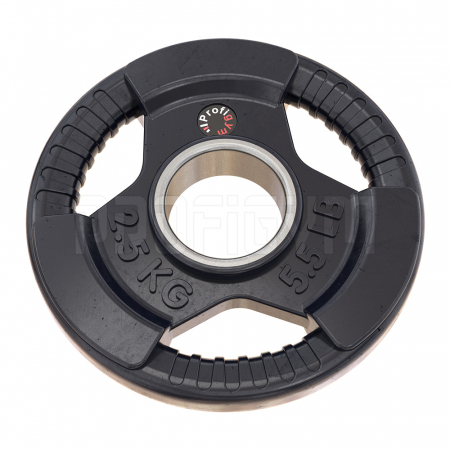 Диск треххватовый 2,5 кг черный